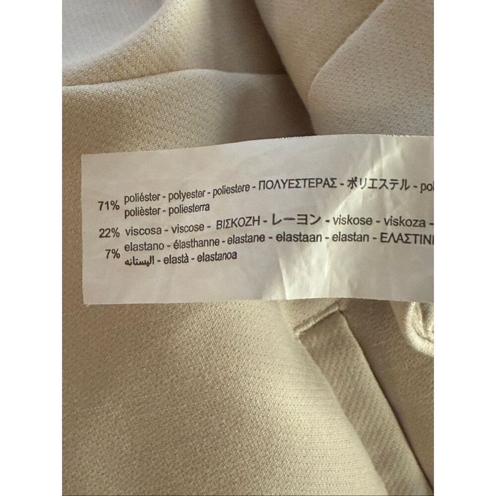 Zara Tailored High-Rise Slim Ankle Trousers in Cream– Women’s Small - Picture 12 of 12